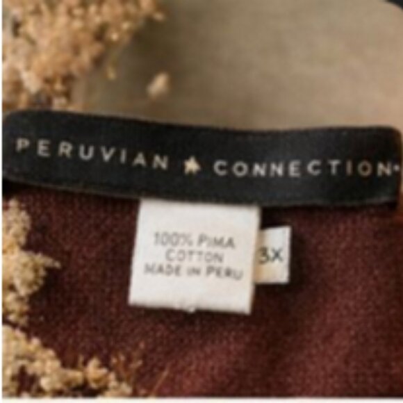 Peruvian Connection Open-Front Cardigan | 100% Pima Cotton | Made in Peru | 3X - Picture 6 of 14